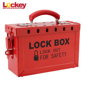 Red Group Loto 13 Locks Safety Steel Lockout Tagout Boxため<span class=keywords><strong>Master</strong></span>キーPadlock
