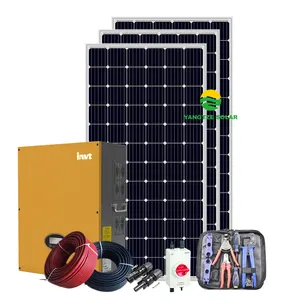 Material escolar e escritório, sistema de energia solar do teto de telhas fotovoltaico certificado linha kw