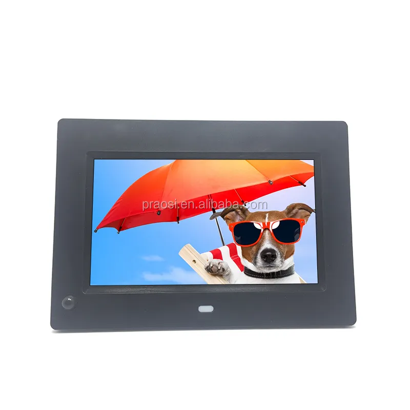 7 inch new design 800*480 play picture video loop digital photo frame from China