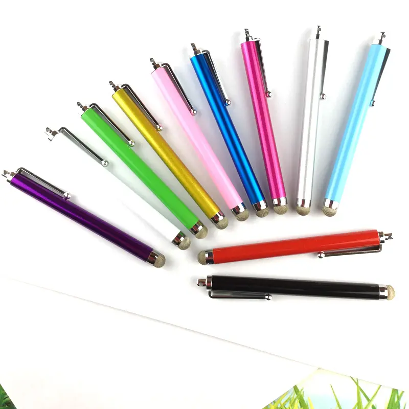 2016 new 11 Colors High Quality Conductive Fiber Cloth Stylus touch screen Pen For iPhone 6 6S 5 4GS iPad 2 iPod Touch Phone