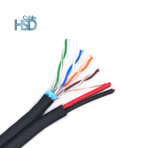 Cat5 Cat6 Combiné À Côté Et Plus Chat 5 6 Pour Plus Dans des Conduits Avec Puissance Par Cat5 Ligne Câble Bouchons Lignes Pour La VIDÉOSURVEILLANCE