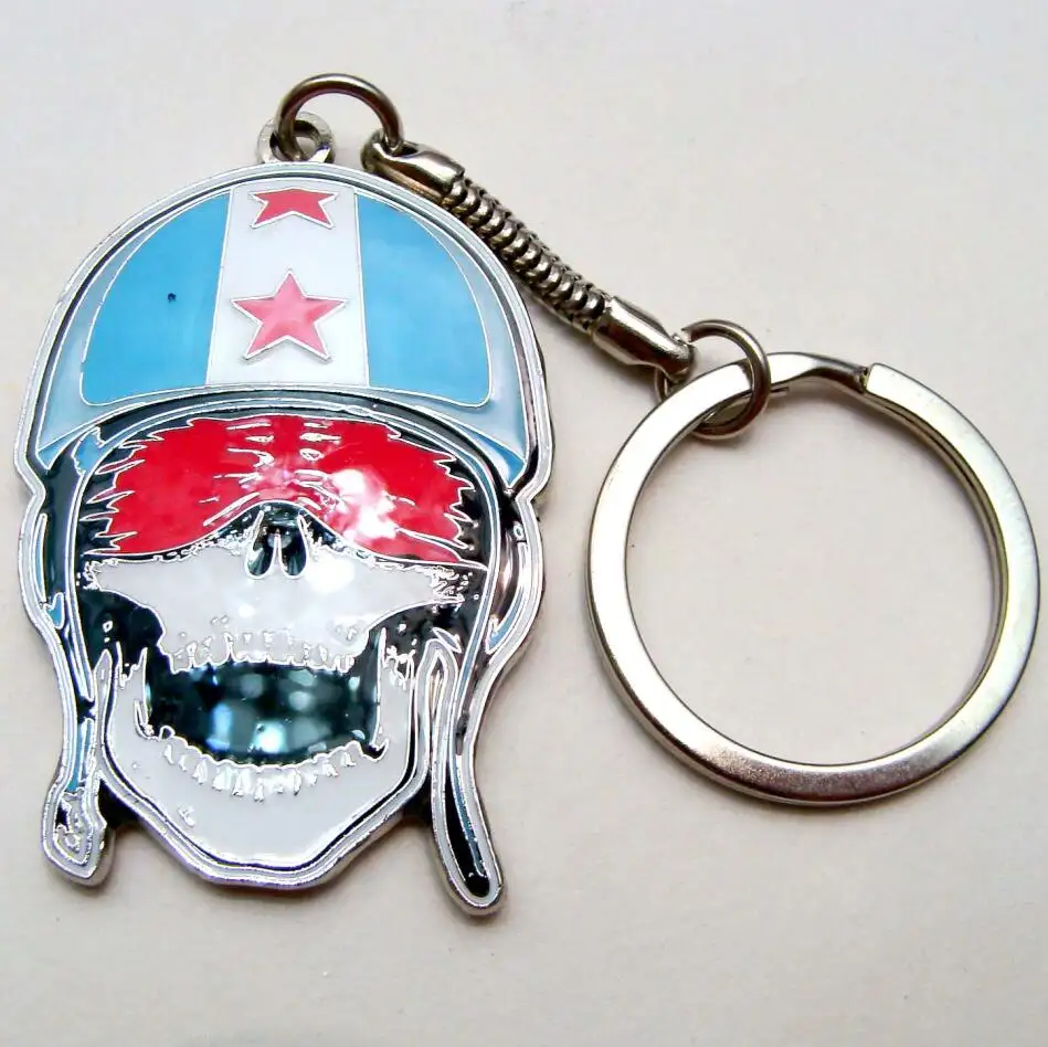 Logo personalizzato benelli cranio del metallo keychain