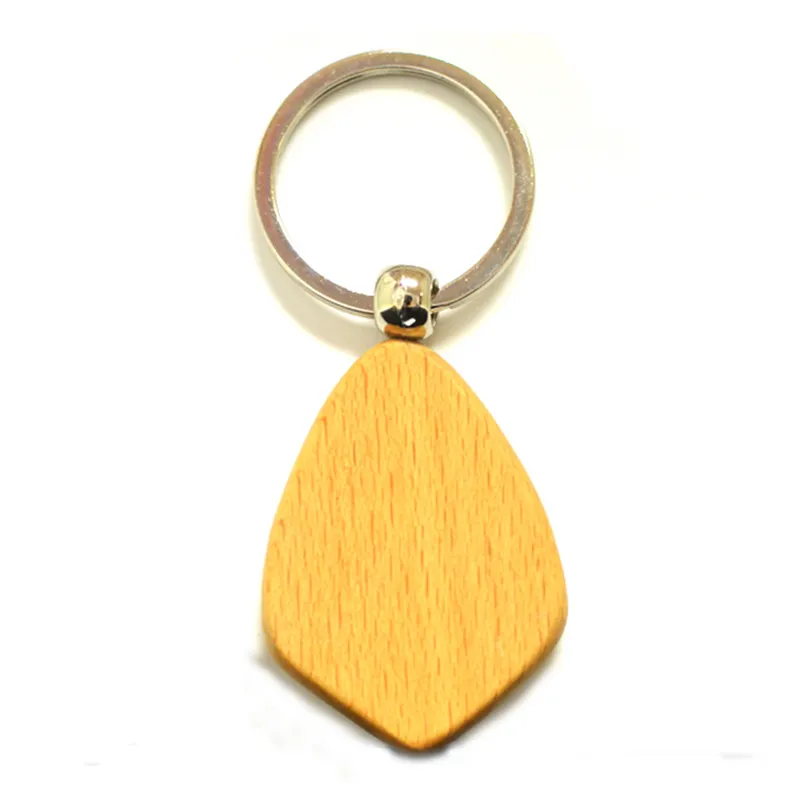 Custom Made Your Own Logo Blank Keyholder Wood Key Chains Set Promotional Gift Items Cheap Wooden Craft Keychain