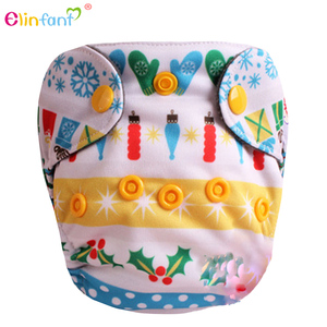 2017 Elinfant nueva impresión de carbón de bambú lavable venta caliente pañales para bebés recién nacidos - Product Image 2