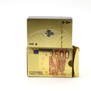 Plastik 24k emas Dubai kartu bermain Terbaik alat sublimasi polos Italia Turki Balootprint kartu bermain - Product Image 5