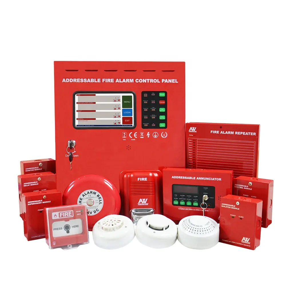 Panel Kontrol Sistem Alarm Api Dapat Diatur AW-FP100 untuk Pabrik