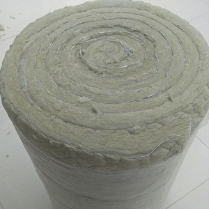 Rock Wool Construction Building <strong>Materials</strong> 100mm <strong>Fireproof</strong> Rock Wool Blanket Wired Netting Lana Di Roccia Felt Covered Wire Mesh - Product Image 2
