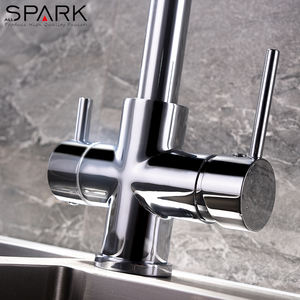 Rubinetto <span class=keywords><strong>a</strong></span> <span class=keywords><strong>Tre</strong></span> <span class=keywords><strong>Vie</strong></span> con Doppia Maniglia Girevole per Acqua Potabile - Product Image 5