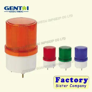 Powered led flashing warning factory price yellow road solar traffic barricade light flashing red light bulb