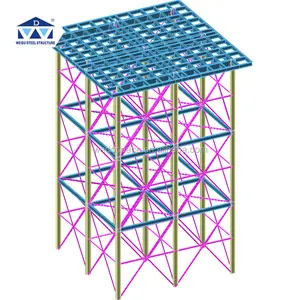 Pannelli assemblati elevati serbatoio acqua in acciaio inox 1000 litro con 15 M torre per isola di stoccaggio dell'acqua potabile Somalia