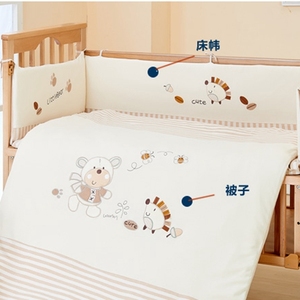 Baby Soft 100% Cotton Organic Muslin <strong>Wholesale</strong> Bedding Set Baby <strong>Cribs</strong> Sets - Product Image 3