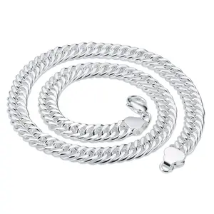 Vrouwen Unisex Mannen Fabriek Directe Verkoop Link Chain Heavy Sterling Zilver 925 Ketting Sieraden