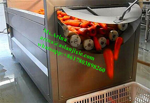 Máquina para Lavar Calabazas y Verduras de Raíz/Peladora de Verduras/Máquina para Lavar y Pelar Rábano Picante con Rodillo de Cepillo - Product Image 5