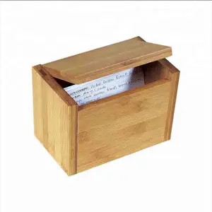 Weihnachts kinder Bambus Postkarten box Home Holz Briefhalter Box