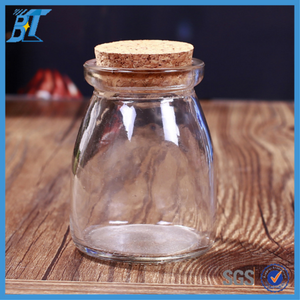 <span class=keywords><strong>100</strong></span> <span class=keywords><strong>ml</strong></span> 150 <span class=keywords><strong>ml</strong></span> 200 <span class=keywords><strong>ml</strong></span> grasso chiaro bicchiere di latte yogurt budino vaso con tappo in legno o coperchio di <span class=keywords><strong>plastica</strong></span> - Product Image 4