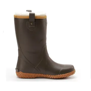 Bottes de pluie pour enfants, chaussures d'extérieur, bottines de pluie, chaudes, d'hiver, doublées molletonnées,