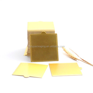 New Product Mini Gold <strong>Cake</strong> <strong>Boards</strong> With Handle - Product Image 4