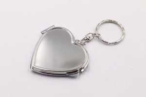 Miroir <span class=keywords><strong>de</strong></span> <span class=keywords><strong>poche</strong></span> en forme <span class=keywords><strong>de</strong></span> cœur, porte-clés, fabrication en usine - Product Image 5