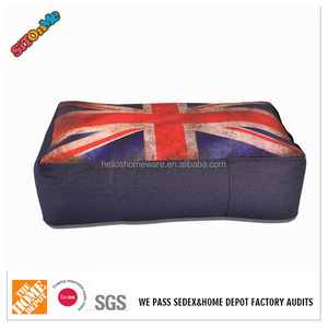 L'union Jack drapeaux chaise paresseux <span class=keywords><strong>sac</strong></span> de haricots transat chaise chaude nouveaux produits pour 2016 usa - Product Image 1