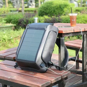 Popüler su geçirmez usb şarj çok fonksiyonlu çanta güneş pili güç bankası paneli sırt çantası pil güneş panelleri çanta