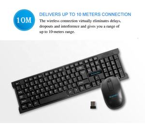 무선 키보드 및 마우스 세트 무음 키보드 노트북 데스크탑 컴퓨터 사무실 타이핑 휴대용 무선 키보드 및 마우스 세트 - Product Image 4