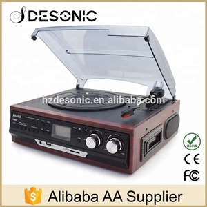 <span class=keywords><strong>Stereo</strong></span> USB mã hóa turntable nhiều ghi lại máy nghe nhạc với đài phát thanh cassette - Product Image 5
