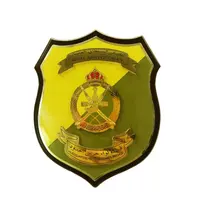 Plaque de médaille militaire en bois, bouclier personnalisé