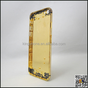 Per il <span class=keywords><strong>iphone</strong></span> 6 6 s specchio oro alloggiamento del telefono, diamante placcato oro della copertura posteriore per iphone6s - Product Image 4