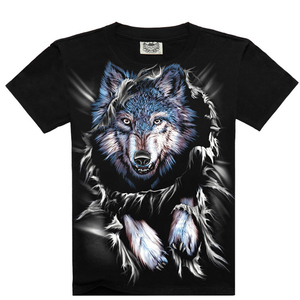Nuova <span class=keywords><strong>T</strong></span>-shirt da Uomo Estiva di Tendenza con Stampa 3D, Moda Street Style Amata dalle Modelle, <span class=keywords><strong>T</strong></span>-shirt <span class=keywords><strong>Rock</strong></span> con Teschio e Biga dell'Anima - Product Image 5