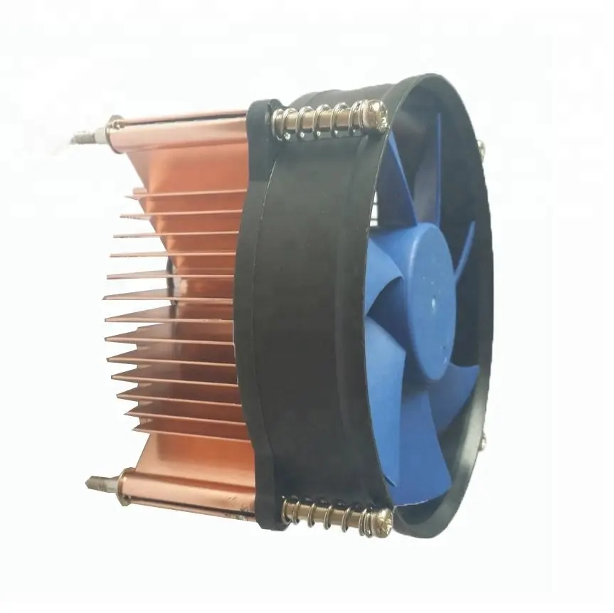 Cpu liquid water cooling for Computer intel lga 775 & 1156 heatsink fan cooled Aluminium alloy or Copper 95mm fan 3 or 4 pins