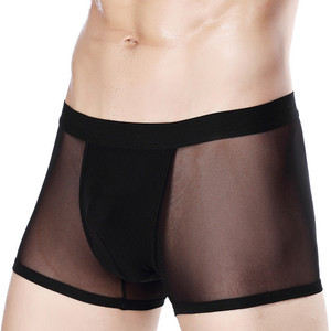 Calzoncillos Boxer Lisos al por Mayor, Ropa Interior Sexy Transparente - Product Image 4