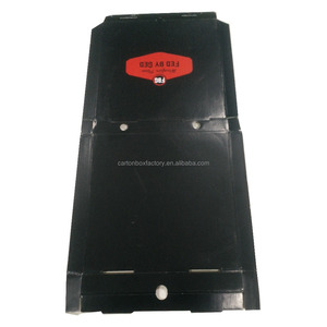 Material de seguridad alimentaria pizza caja de embalaje del papel para el <span class=keywords><strong>restaurante</strong></span> rápido uso en venta - Product Image 3