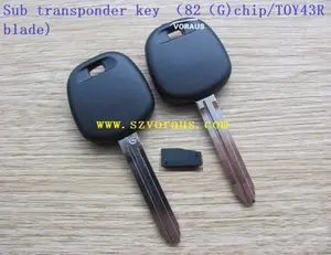 Sub 82g chip transponder sleutel (TOY43R blade)