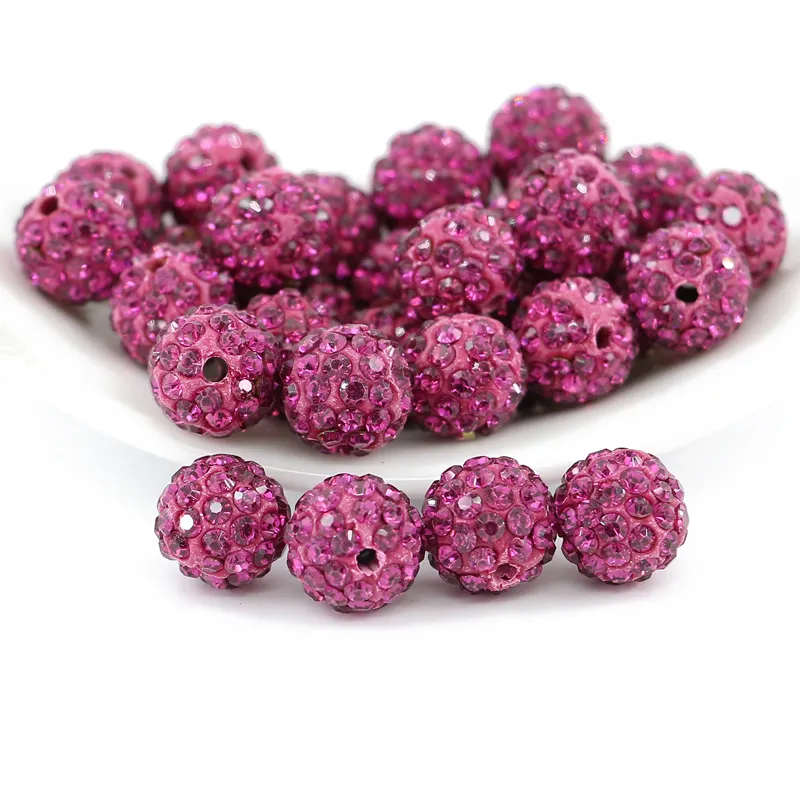 China crystal cheap wholesale pave crystal disco ball beads