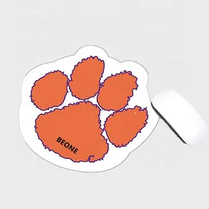 Groothandel Custom Logo Schattig Custom Vorm Die Cut Muis Mat Kat Paw Muismat