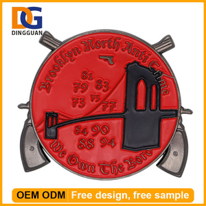 Costumbre de Metal Esmaltado Ronda Monedas Conmemorativas - Product Image 2