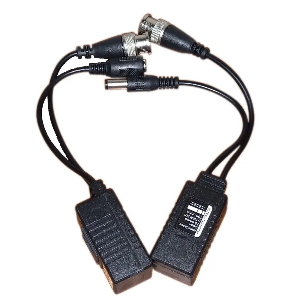 Good品質BNC HD UTPバランPassive Transceiver RJ45 Cat5 Cable Video Power Audio UTP Balun AHD/CVI/TVIビデオと電源