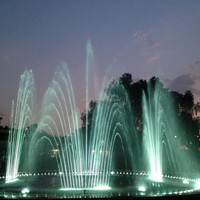 Fuente de Jardín de Piedra Grande de México, Fuente de Agua Musical Grande con Luz Móvil de Cabeza Computarizada a Prueba de Agua