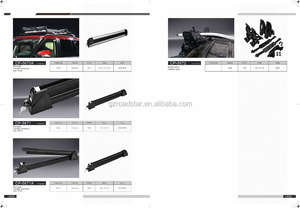 Portaequipajes de aluminio para techo de coche, estante de techo montado en tablero de esquí, color negro con cerradura de china - Product Image 3
