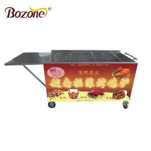 Bán nóng Thép Không Gỉ Cung Cấp Nhà Máy Bánh Máy Thiết Bị Nhà Hàng Máy Tính Để Bàn Dọc Gas Gà Rotisserie Lò