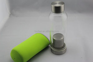 La insignia del cliente <span class=keywords><strong>de</strong></span> vidrio botella <span class=keywords><strong>de</strong></span> agua/al por mayor 450 ml <span class=keywords><strong>tazas</strong></span> <span class=keywords><strong>de</strong></span> té <span class=keywords><strong>con</strong></span> <span class=keywords><strong>filtro</strong></span>/precio fabrica <span class=keywords><strong>de</strong></span> - Product Image 1