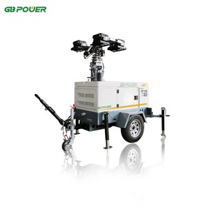 10KVA LED Single phase Xe đẩy tháp chiếu sáng Máy phát điện diesel <span class=keywords><strong>Powered</strong></span> by Châu Âu động cơ - Product Image 3