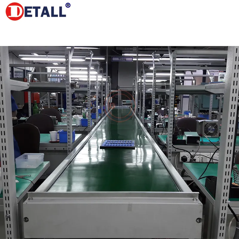 automatic motor electric led bulb rubber conveyor belt roller production assembly line