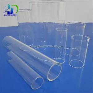 Cilindros de vidro temperado resistente ao fogo, borosilicate, tubo de vidro de água, cilindro de vidro personalizado, tubulação cilindro