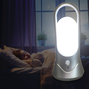 Luz Nocturna inteligente para mesita de noche, linterna con Sensor de movimiento infrarrojo PIR, batería portátil inalámbrica, para escaleras, Camping - Product Image 5