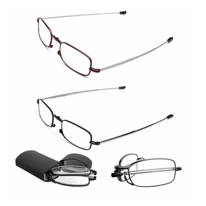 Classic Fashion Pocket Portable Metal CE Men Funny Presbyopic <strong>Glasses</strong> Flexible <strong>Adjustable</strong> Folding Reading <strong>Glasses</strong> With case - Product Image 3