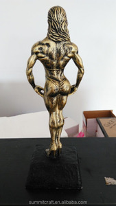 Résine personnalisée Antique Bronze <span class=keywords><strong>Bikini</strong></span> Statues féminines trophée de musculation - Product Image 5
