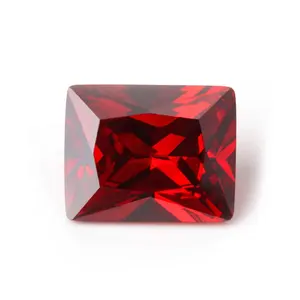 Xygems Hình Chữ Nhật Đầy Màu Sắc Công Chúa Cắt Khối Zirconia Đá Quý Lỏng Lẻo