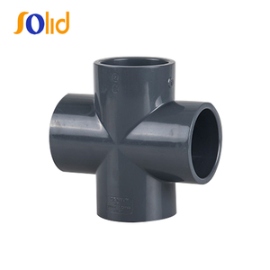 Raccord en <span class=keywords><strong>PVC</strong></span> plastique pour application d'eau, moulé par injection, lisse, basse pression, normes DIN, tailles 10 mm, 14 mm, 30 mm, <span class=keywords><strong>PVC</strong></span>-<span class=keywords><strong>U</strong></span>, PPR, PE - Product Image 3