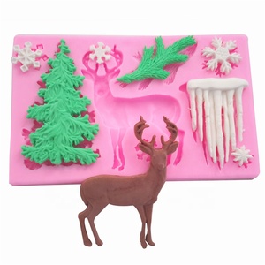 <span class=keywords><strong>Stampo</strong></span> in Silicone per Fondente a Forma <span class=keywords><strong>di</strong></span> Alberi <span class=keywords><strong>di</strong></span> <span class=keywords><strong>Natale</strong></span>, Renne e Cioccolatini per Decorazioni Torte - Product Image 2